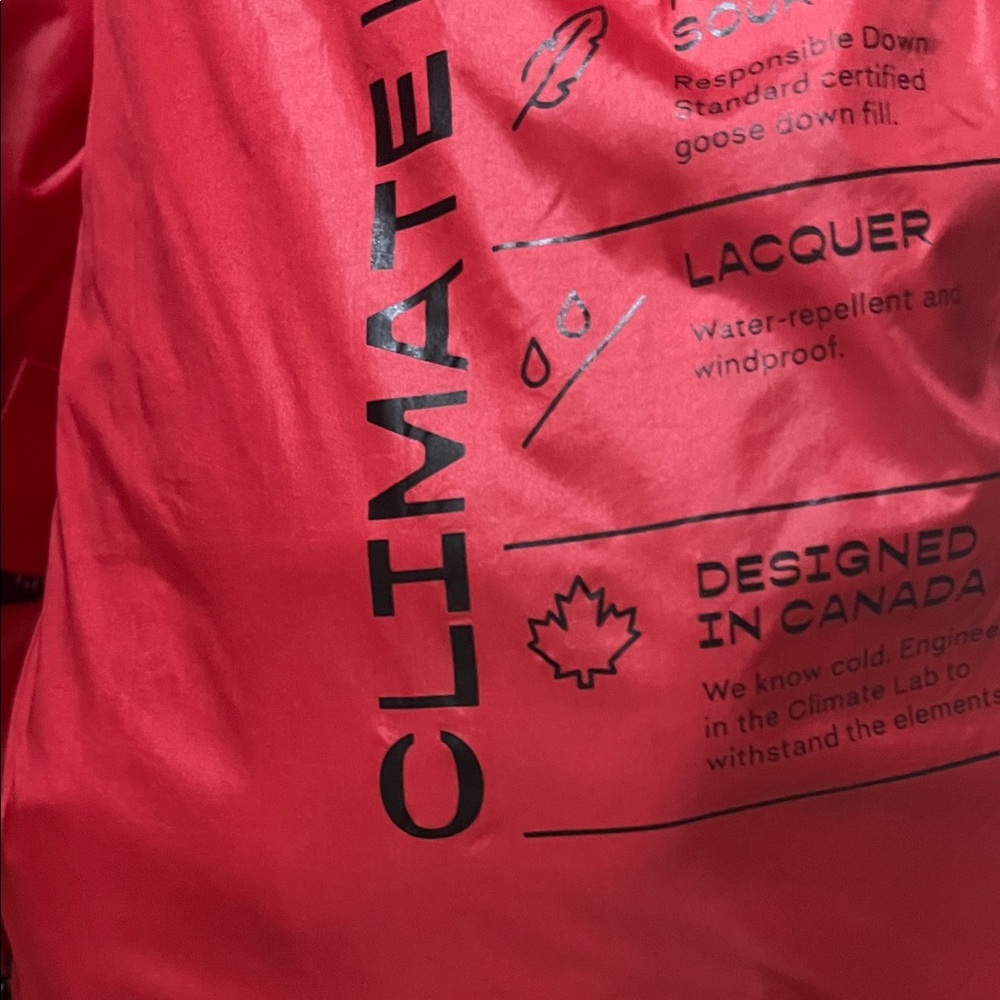 Aritzia Glossy Cherry Puffer Jacket - Picture 3 of 5